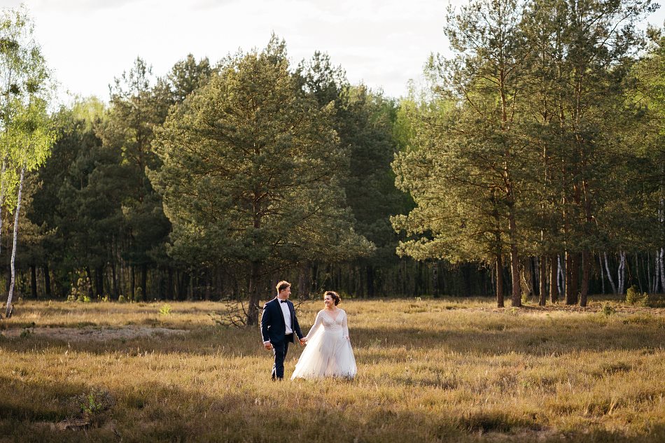 leśna ślubna sesja boho