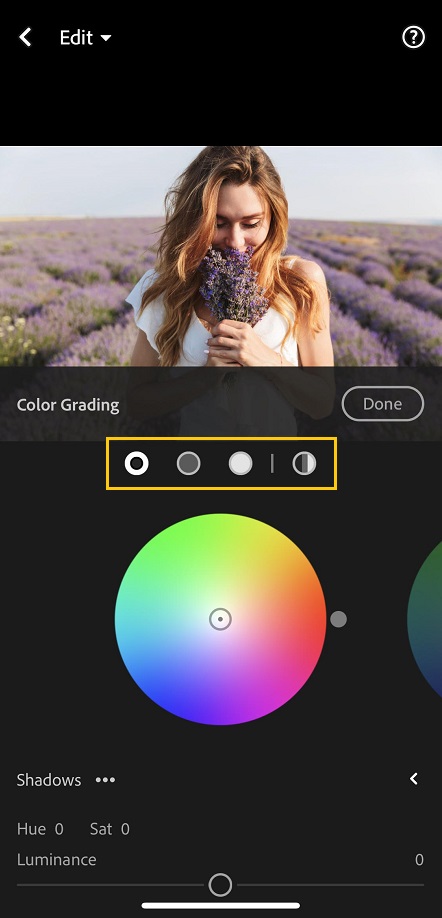 color grading lightroom mobile 6