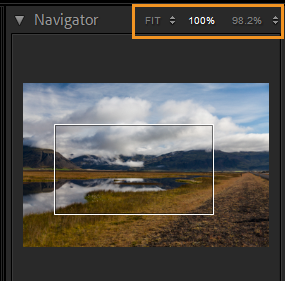 zoom levels navigator lightroom 10