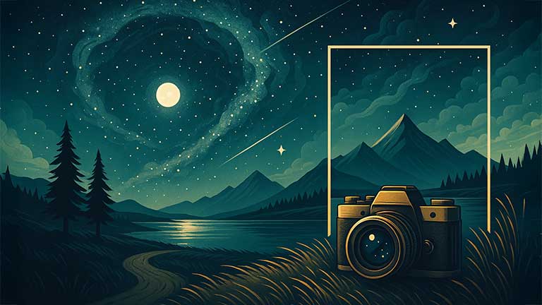 Mapa nocnego nieba Dark Sky Map